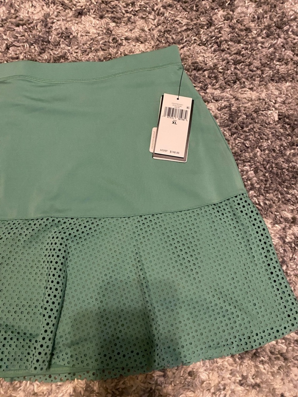 RLX Ralph Lauren Women's RLX Eyelet Interlock Golf Skort Skirt New $148 XXL - Picture 3 of 13